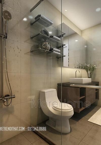 Mẫu vách kính nhà tắm 180 độ cao cấp